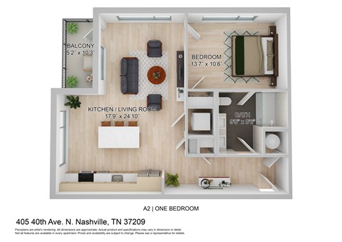 a 1 bedroom floor plan  460 sq ft
